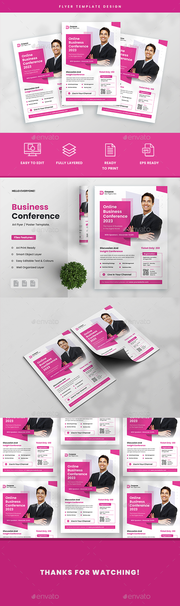 Flyer - Online Business Conference