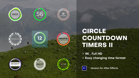 Circle Countdown Timers II | Premiere Pro