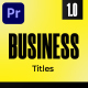 Business Titles For Premiere Pro - VideoHive Item for Sale