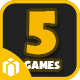 5 Games Bundle ( Android - iOS - Buildbox File )