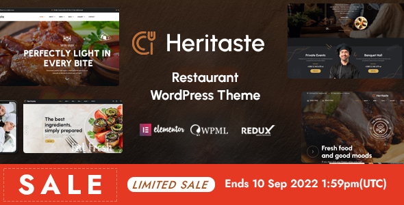 Heritaste - Restaurant WordPress Theme