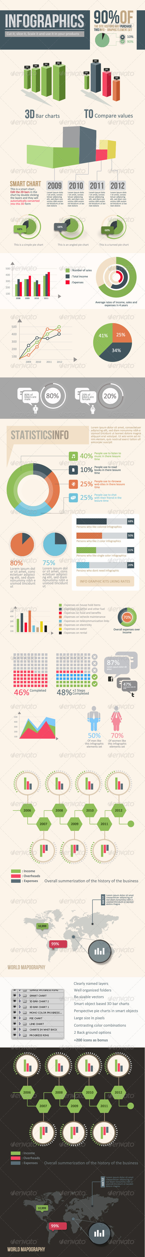 Infographic Elements Pack (V2) - Infographics