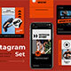 Orange Modern Sportswear Instagram Pack