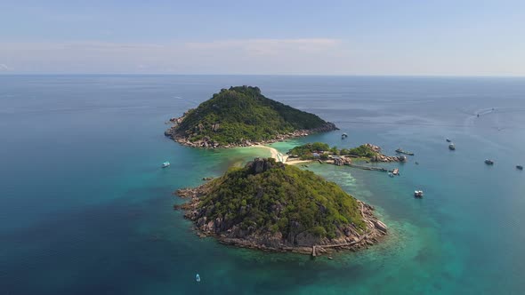 Twin Tropical Island in Sea alt