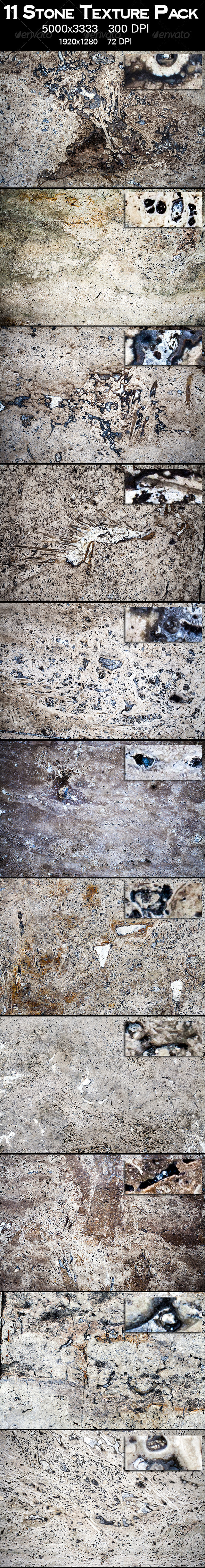 11 Stone Texture Pack - Stone Textures