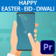 Happy Easter - Eid Mubarak - Happy Diwali - Mobile Phone Posts - VideoHive Item for Sale