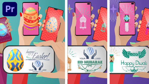 Happy Easter - Eid Mubarak - Happy Diwali - Mobile Phone Posts