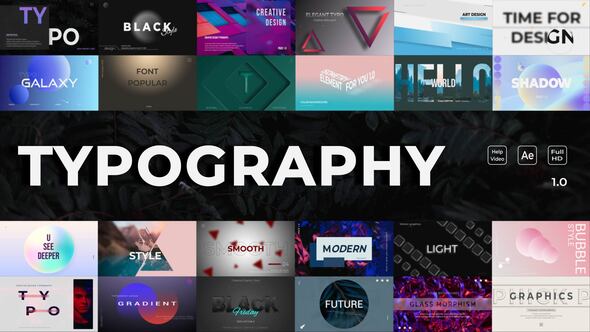 Typography, After Effects Project Files | VideoHive