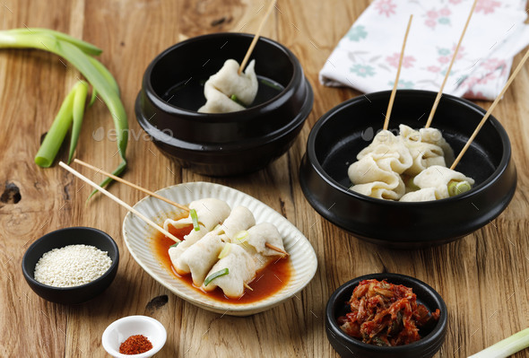 Various Odeng FIsh Cake Soup  - Stock Photo - Images