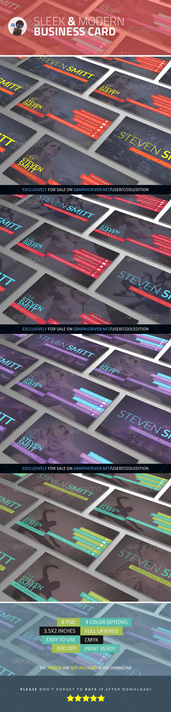 Sleek and Modern - Business Card - Creative Business Cards