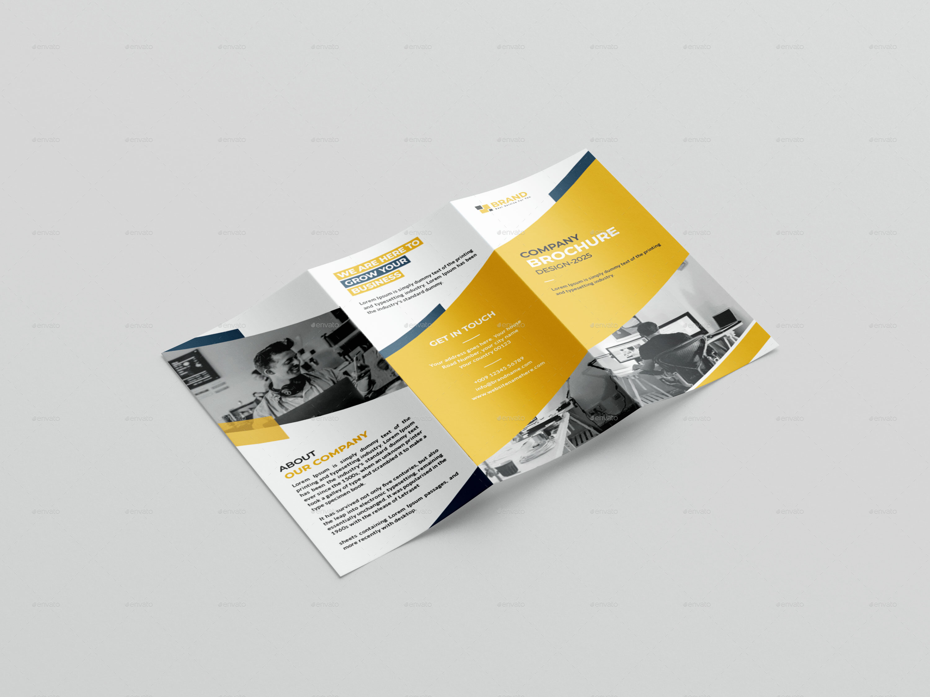 Corporate Business Trifold Brochure, Print Templates | GraphicRiver