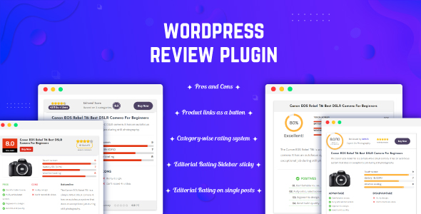 WordPress Review Plugin For Editor & Customers – Rating Widget, Pros & Cons, and More