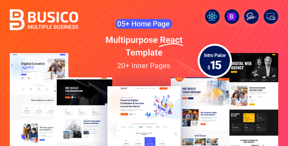 Busico – Multipurpose Business React Template