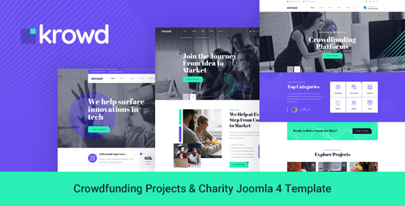 Krowd – Crowdfunding Projects & Charity Joomla 4 Template
