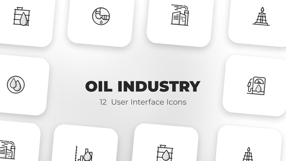 Oil industry - User Interface Icons