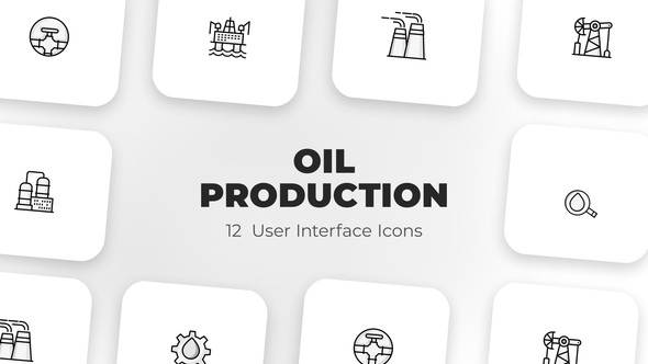 Oil production- User Interface Icons