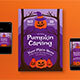Purple Modern Pumpkin Craving Flyer Set