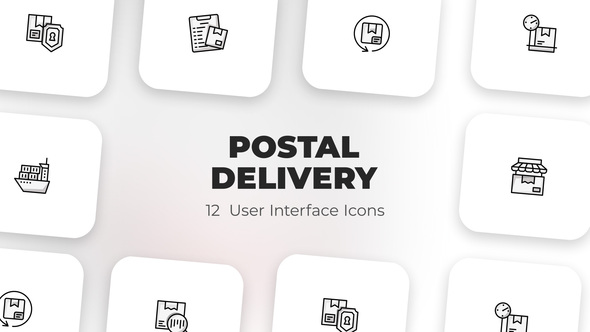 Postal delivery - User Interface Icons