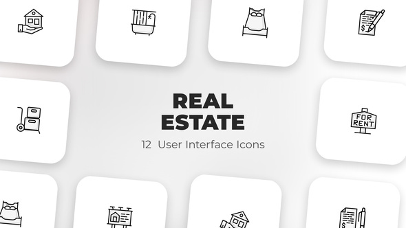 Real estate - User Interface Icons