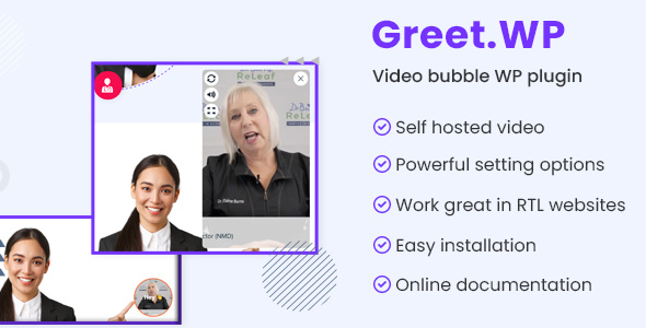 Greet.wp – Video bubble WordPress plugin