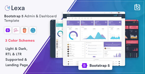 Lexa - Bootstrap 5 Admin & Dashboard Template