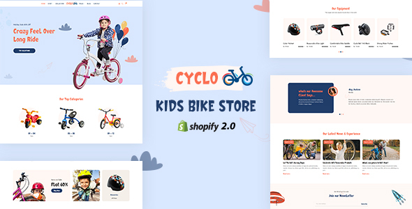 Cyclo – Kids Cycle Store Theme