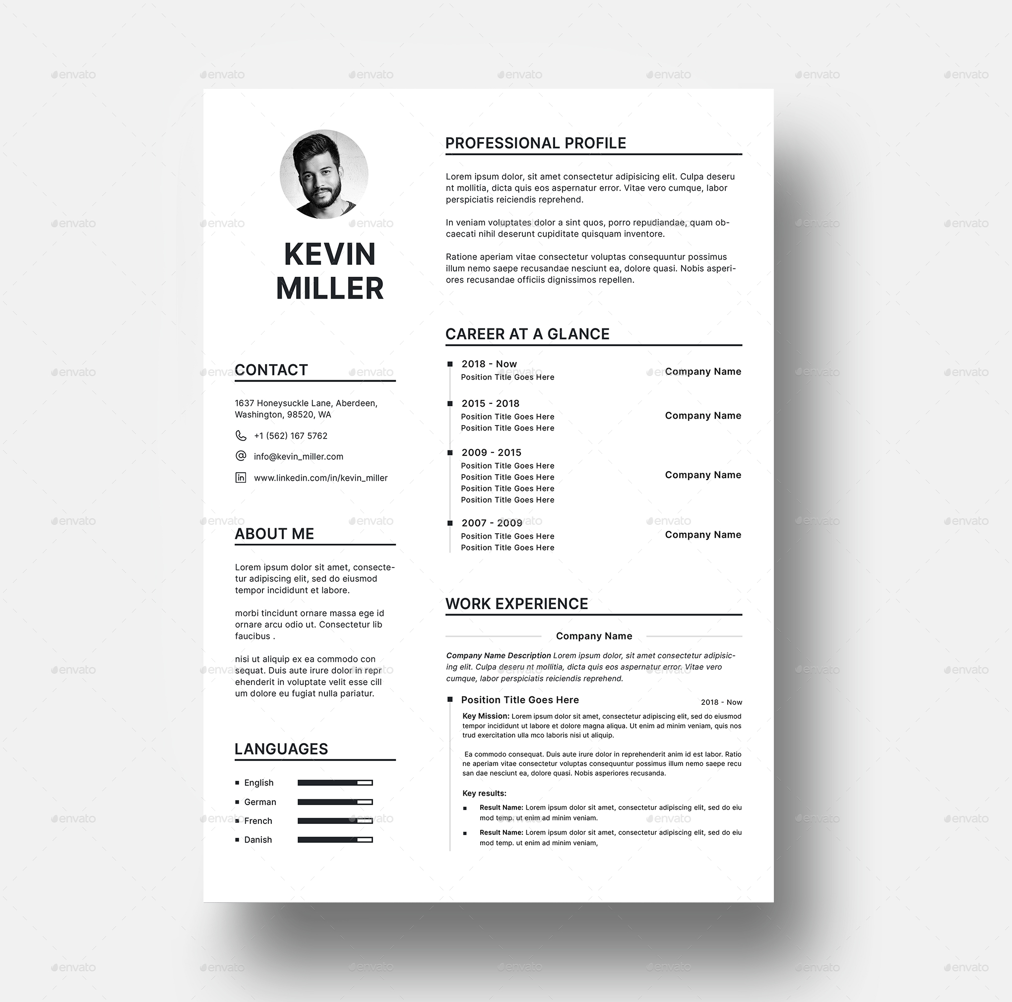 Resume Template by CodePower | GraphicRiver