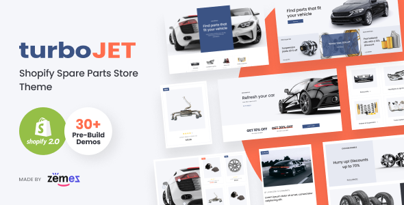 TurboJet – Shopify Spare Parts Store Theme, Automotive