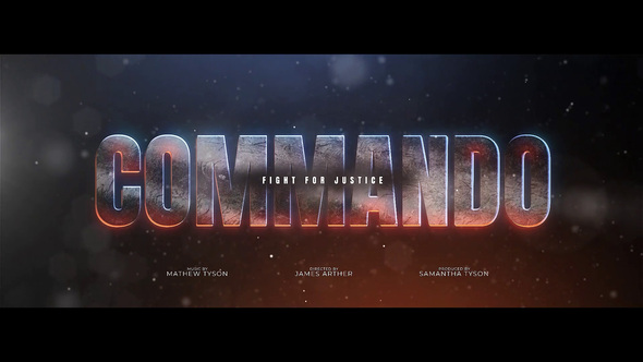 Commando Title Design