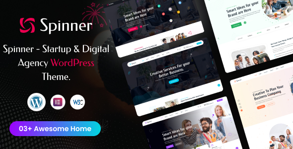 Spinner - Startup and Digital Agency WordPress Theme