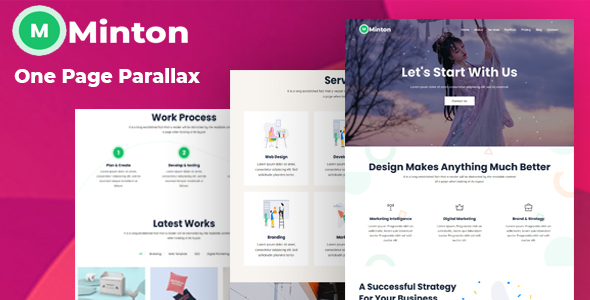 Minton - One Page Parallax Template