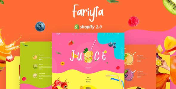 Faryita – Juice & Health Drinks Shopify Theme