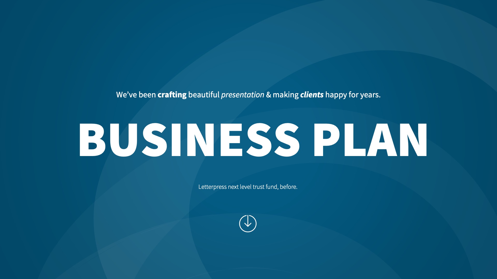 Business Plan - PowerPoint Infographics Slides, Presentation Templates