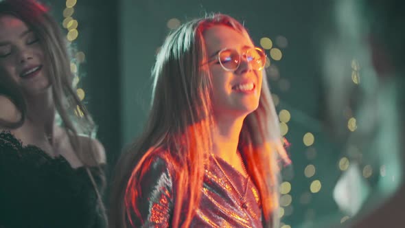 Group Multiracial People Fun Time Together at Party Drinking Champagne and Enjoy Time Together alt