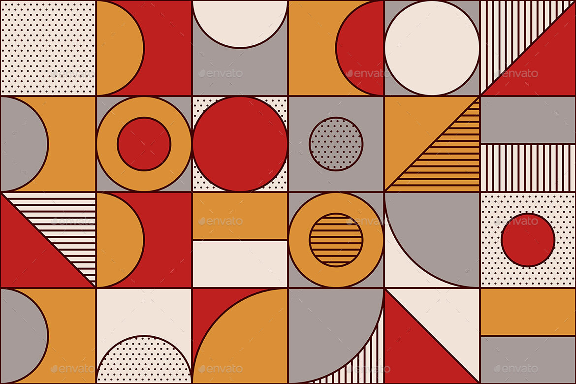 Geometric Mosaic Vector Seamless Patterns, Graphics | GraphicRiver