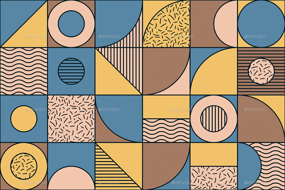 Geometric Mosaic Vector Seamless Patterns, Graphics | GraphicRiver