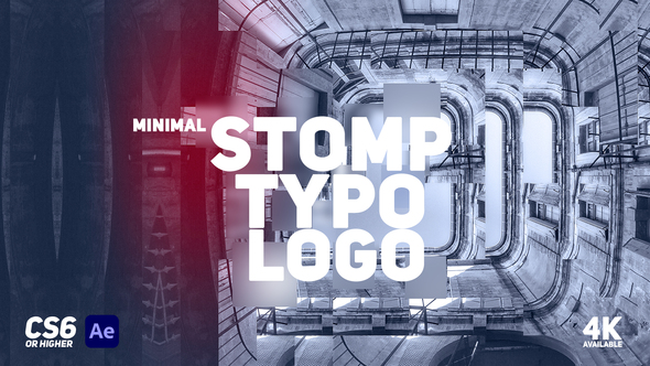 Minimal Stomp Typo Logo