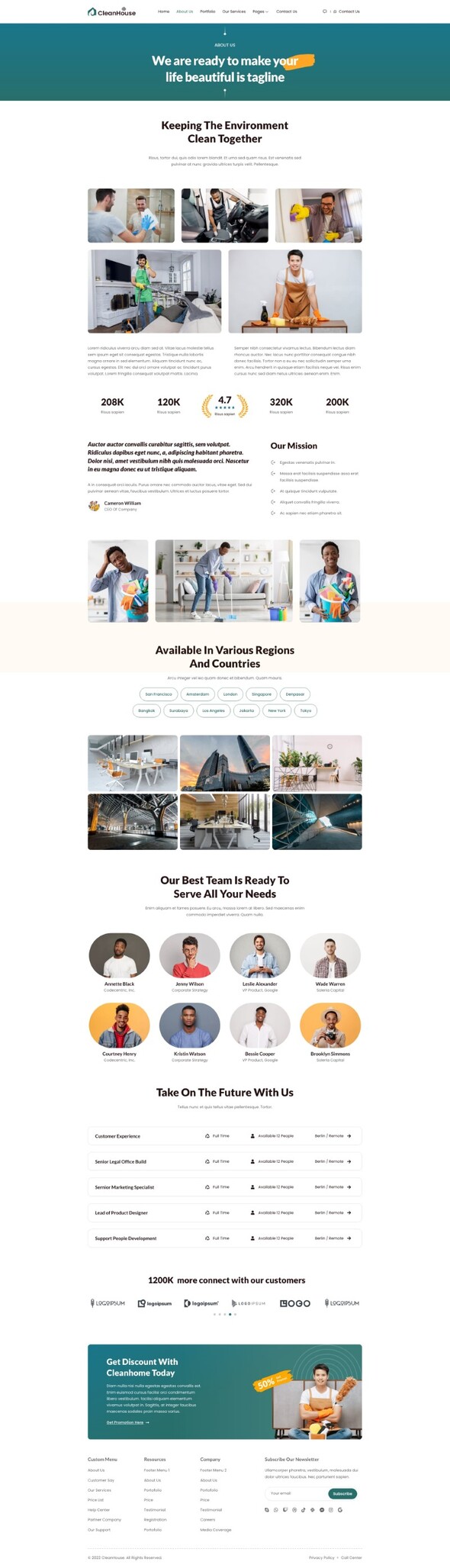 CleanHouse - Cleaning Service Template Kit