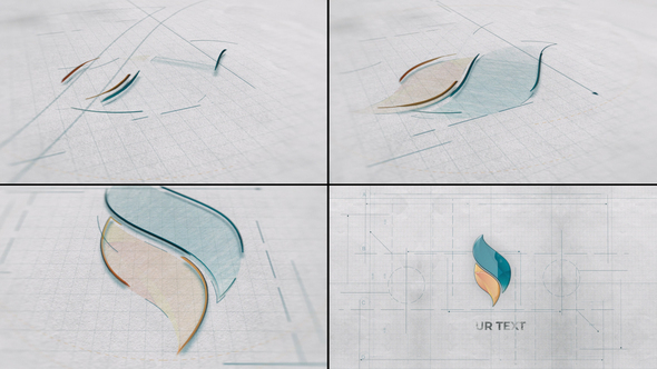 Sketch Paper / Architect Blueprint Logo