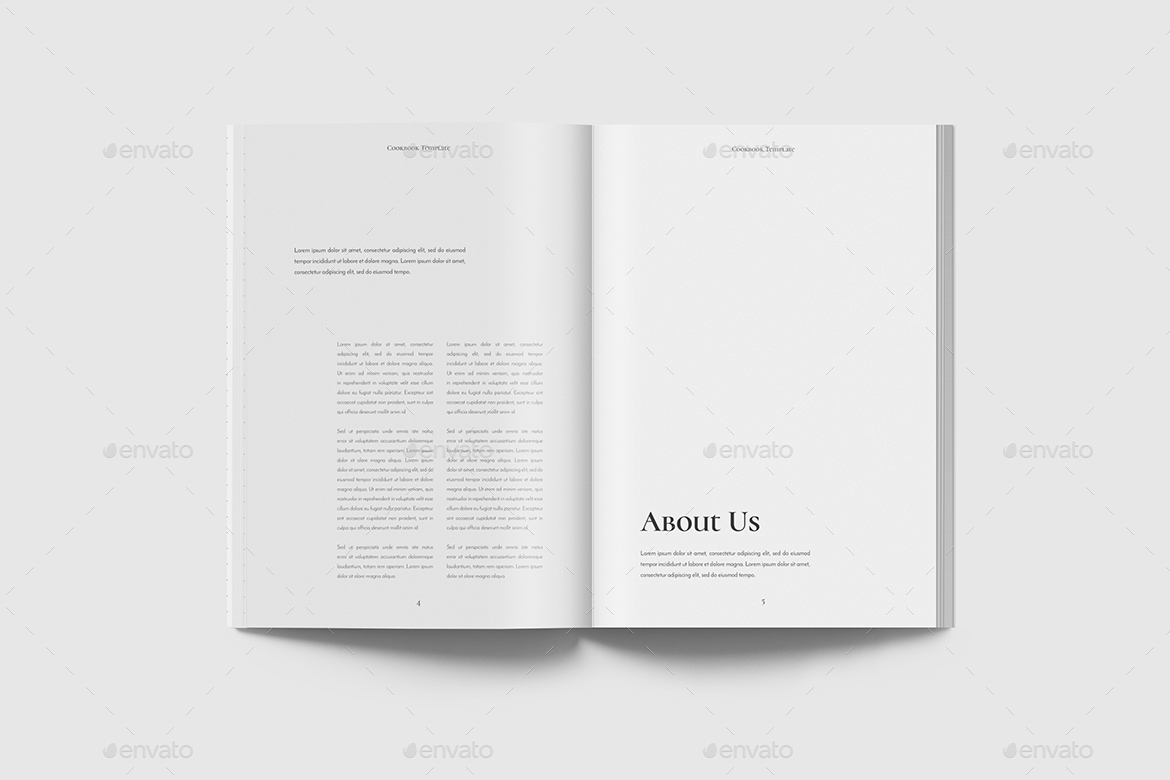 Recipebook / Cookbook Template Print Templates GraphicRiver