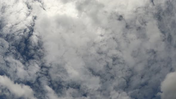 Time lapse, timelapse video of clear blue sky white fluffy clouds