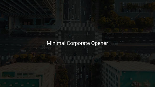 Minimal Corporate Opener