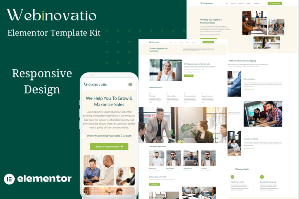 Webinovatio - Modern IT Services Elementor Pro Template Kit