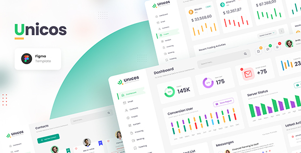 Unicos - Professional Modern Admin Dashboard Figma