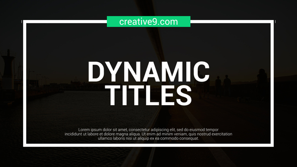 Dynamic Line Titles Elements template preview