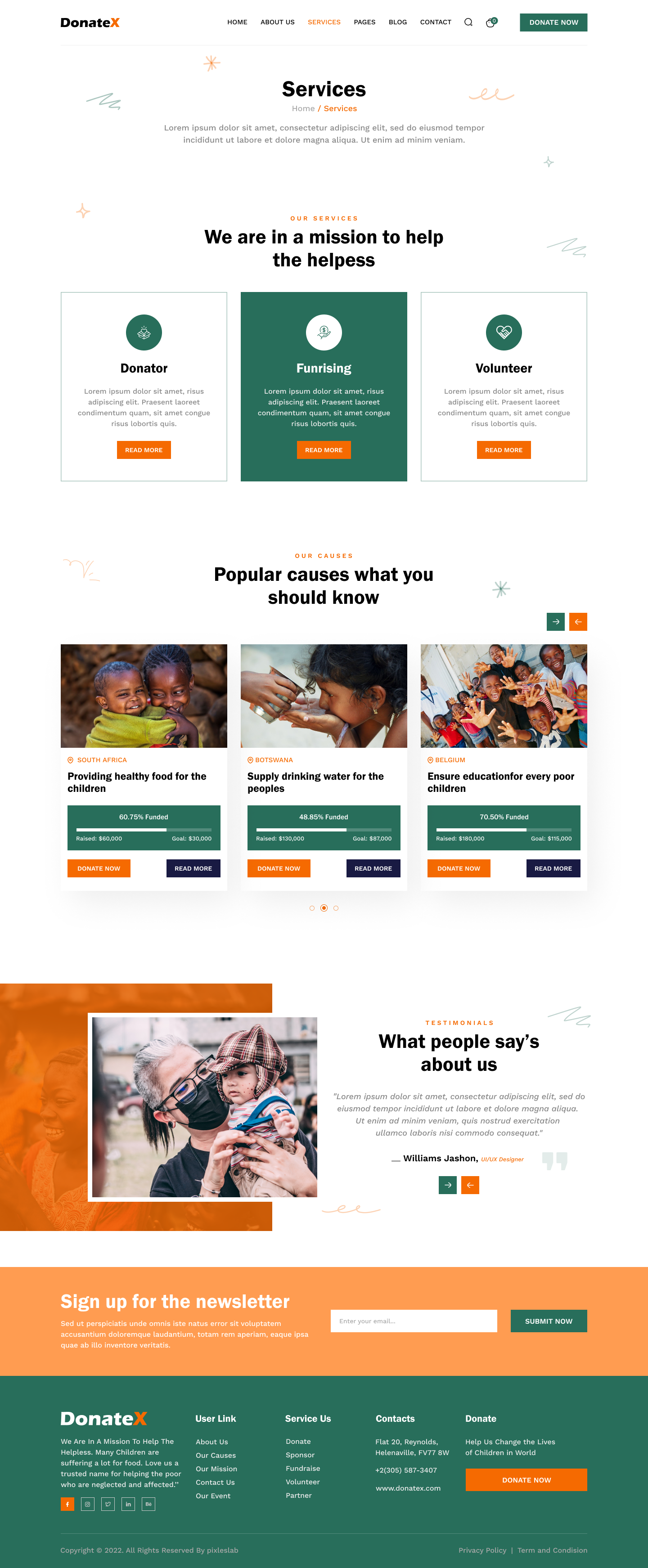 Donatex - Charity & Donation Web Figma Template by DesignNtheme ...