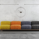 Minimalist living room with colorful sofa - PhotoDune Item for Sale
