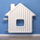 Home heating radiator in the form of house. - PhotoDune Item for Sale