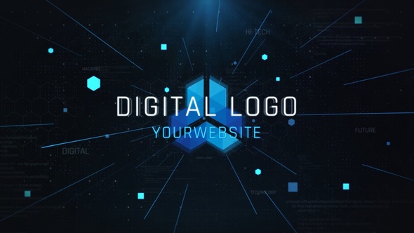 Digital Logo Opener Logo Stings template preview