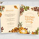 Fall Thanksgiving Flyer Template